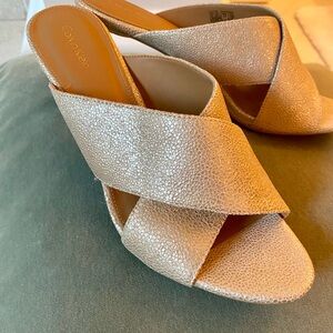 Calvin Klein Gold Stiletto Heels